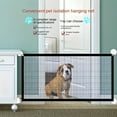 thumbnail image 4 of Opvise Pet Safety Gate Retractable Puppy Gate with Telescopic Pole Safety Mesh Door Pet Separation Guard Fence for Dogs S, 4 of 8