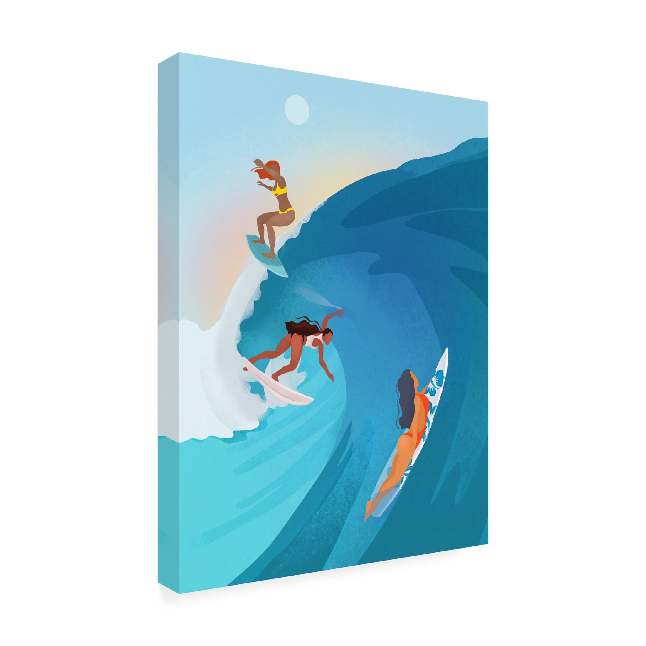 Trademark Fine Art Petra Lizde Surfers Canvas Wall Art
