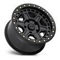 thumbnail image 2 of Black Rhino Reno 17X9 5X127 False 112.1Cb Matte Black W/ Brass Bolts Wheel, 2 of 3
