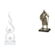 thumbnail image 1 of Figura De Caballero De Llama De Resina Moderna, Escultura Abstracta De Fuego, Adorno De Escritorio Europeo, Artesanía Creativa Para Patio, Oficina, Entrada, Sala De Estar, Decoración Del, 1 of 8
