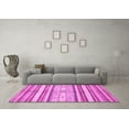 thumbnail image 3 of Ahgly Company Indoor Square Abstract Pink Modern Area Rugs, 5' Square, 3 of 4
