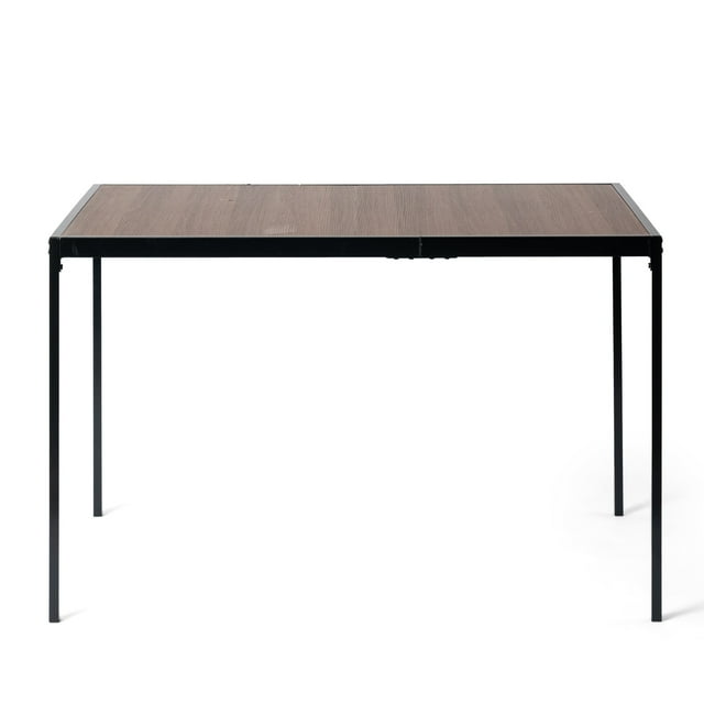 Homylin Mesa de comedor, 120cm * 75cm * 75cm Para 4, Estilo Retro Diseño Minimalista Industrial para Comedores Cocina Condominios Fiesta Cafe