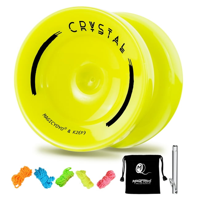 K2 CRYSTAL Yoyo, Yo-Yo Réactif à Double Usage pour Débutant, Roulement de Remplacement Non Réactif pour Avancé