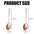 thumbnail image 4 of 6 Pieces Serving Spoons Set, Serving Spoon, Includes 3 Serving Spoons and 3 Slotted Spoons, Stainless Steel Buffet Banquet Spoons, Large Spoons Utensils Cutlery Set for Kitchen, Rose Gold, 4 of 6