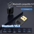 thumbnail image 2 of Wireless Bluetooth 5.3 USB Free Bluetooth Wifi Recevier Transmitter Dongle Adapter Audio For Car Radio PC Keyboard Mouse WIN 11, 2 of 5