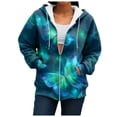 thumbnail image 5 of GEWSEY Women Butterfly Graphic Hoodies Y2K Full Zip Up Long Sleeve Fall Sweatshirts Drawstring Jackets (Light Green, XXL), 5 of 7