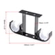 thumbnail image 2 of Soporte para varilla de cortina de aleación de aluminio doble para varillas de cortina de 26mm - 29mm, 140 x 80 x 19mm Negro 2 Pcs, 2 of 3