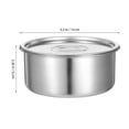 thumbnail image 2 of Minkissy Bol Para Huevos Con De Acero Inoxidable Ideal Para Cocina Y Restaurante, 2 of 8