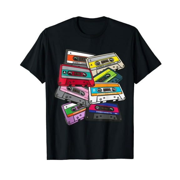1980 80's Kid Vintage Generation Eighties Cassette Tape T-Shirt