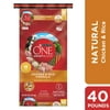 Purina ONE SmartBlend Adult Digestion Support High-Protein Natural Chicken and Rice Recipe Dry Dog Food, 40 lb. Bag