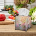 thumbnail image 3 of ZUXONGSY Hummingbird Square Tissue Box Cover Floral 2 Packs PU Leather Tissue Box Holder Modern Decorative Tissue Box Organizer Fashion Tissue Box for Women Gifts for Mom, 3 of 7