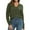 Army Green, variant on JGGSPWM Womens Solid Sweaters Long Sleeve Cable Knit Sweater Lapel V Neck Sweaters Casual Jumper Soft Pullover White M