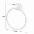 thumbnail image 4 of Oval Steel Towel Ring Wall Mount Rust Resistant Bathroom Accessory Easy Install, 4 of 4