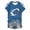 Blue, variant on Women's Funny Football Season Graphic Tee Printed T-Shirt for Female Fans Team Apparel