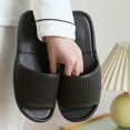 thumbnail image 2 of Lopecy-Sta Womens Sandals Ribbed Non Slip Pool Slides Open Toe Single Band Slip On Shower Slippers For Indoor Outdoor Casual Wear, 2 of 7