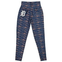 Women's Navy/Orange Detroit Tigers Space Dye Leggings