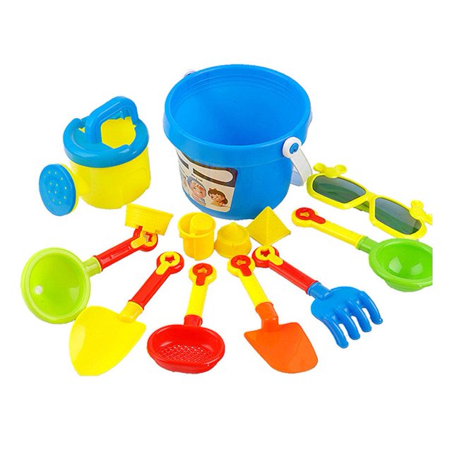 Kit de Jouets de Plage d'Été pour Enfants, Jeu de Sable, Seaux, Pelles, Outils