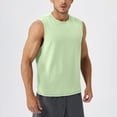 thumbnail image 2 of Cmfcve Men's Summer Tank Top Round Neck Sleeveless Under VestSolid Color Casual Muscle Tank Top, 2 of 9