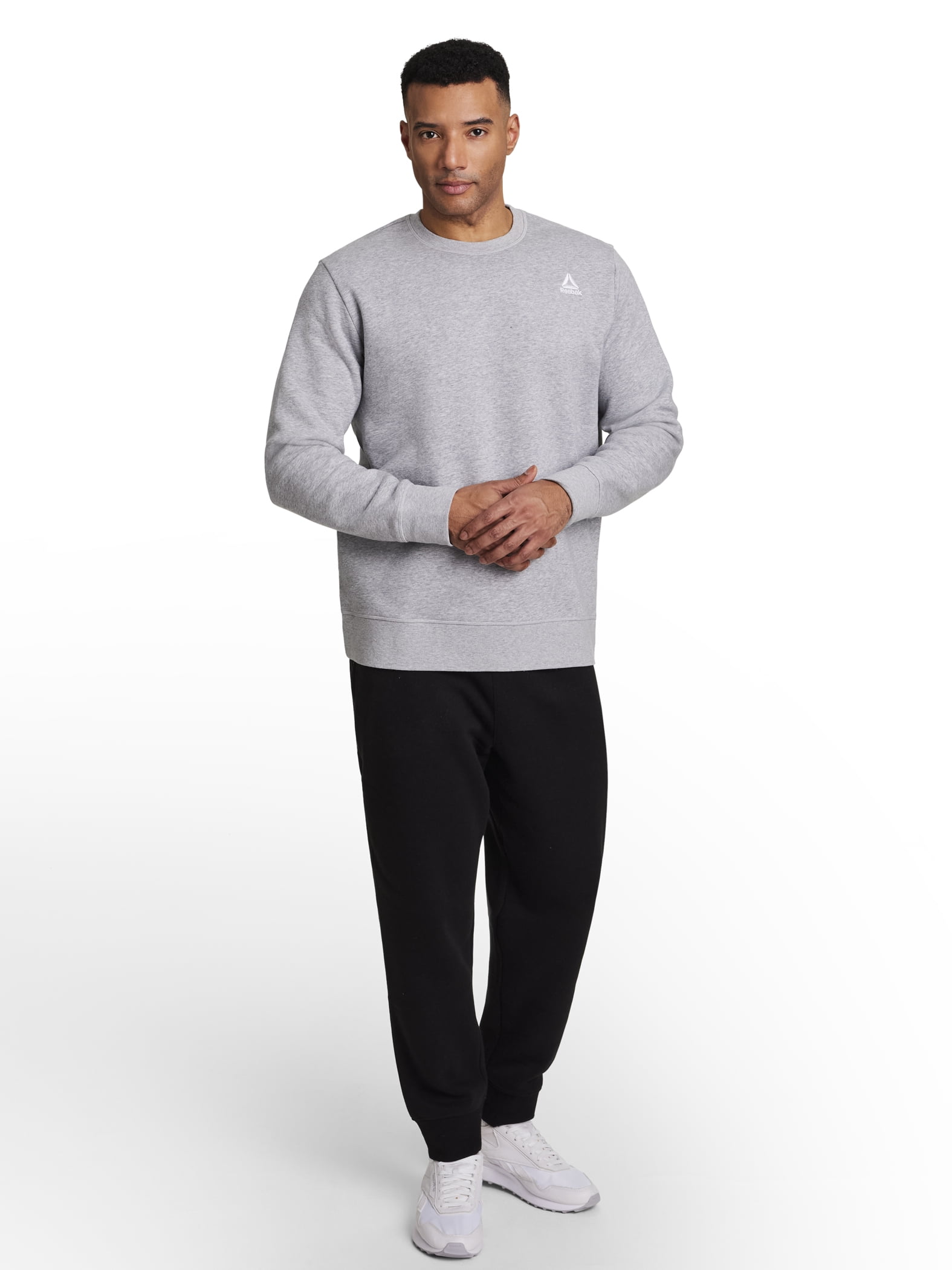 Reebok Men's and Big Men's Game Day Fleece Crewneck Sweatshirt, Sizes XS-5XL