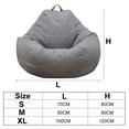 thumbnail image 4 of Housse de Sofa Chaises Canapé Fauteuil de Repos Pouf Décor pour Enfants Adulte (Sans Remplissage), 4 of 17