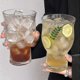 thumbnail image 3 of 2025 600ml Glass Cup Internet Celebrity Wide Mouth Cup Coffee Cup Transparent Cocktail Bar Drink Soda Juice Cup Cup Drinkware, 3 of 5