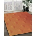 thumbnail image 2 of Ahgly Company Indoor Round Patterned Neon Orange Area Rugs, 7' Round, 2 of 6