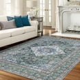 thumbnail image 6 of Vintage Floral Printed Area Rugs with Anti-Slip Rubber Back Living Room Floor Carpet, for Bedroom, Dining Room, Machine Washable, Stain-Resistant, 6 of 6