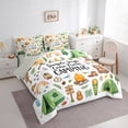 thumbnail image 2 of Catabedysis Watercolor Camping 7 Pieces Full Size Bedding Sets,Jungle Bear Owl Full Size Bed in a Bag For Boys,Multicolor,Light Gray Reversible, 2 of 7