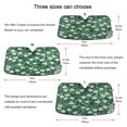thumbnail image 5 of Yayeee Car Windshield Sun Shade Universal Fit Front Visor Protector, Small White Flowers, 5 of 8