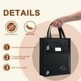 thumbnail image 5 of Multi-Layer Clear Tote Storage Bag with PVC Front Panel, Comfort Handle for Office Documents & Travel Essentials, 5 of 7