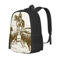 thumbnail image 1 of Disketp Cattle Drive By Two Cowboys Mochila Minimalista de Gran Capacidad, Mochila de Viaje para Escuela, Trabajo o Uso Diario, 1 of 6
