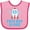 Pink and Fuchsia, variant on Inktastic 1st Birthday Boy Rocket Ship Boys Baby Bib