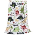 thumbnail image 2 of Balery Cute Dinosaurs Manta de Felpa Suave y Acogedora – Cobija de Franela Aterciopelada para Cama, Lavable y Cálida para Sofá, Mascotas, Transpirable-60"x50", 2 of 7