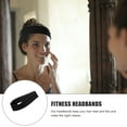 thumbnail image 3 of WHAMVOX Black Elastic Sports Headbands for Men and Women, Fitness Hairbands for Running, Gym, Yoga, and Outdoor Activities, 3 of 8