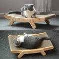 thumbnail image 3 of Cat Scratcher Bed Wood Frame Natural Sisal Scratching Mat, 3 of 11