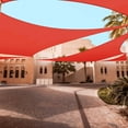thumbnail image 5 of Yescom 23x20FT Rectangle Sun Shade Sail Canopy UV Block Commercial Carpark Pool Camping Beach Outdoor Watermelon Red, 5 of 10