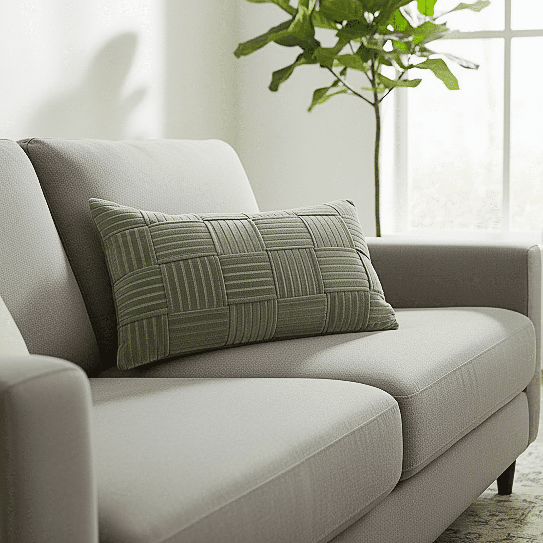 Better Homes & Gardens 14"x24" 2-pack Velvet Woven Throw Pillow Covers, Dark Cilantro