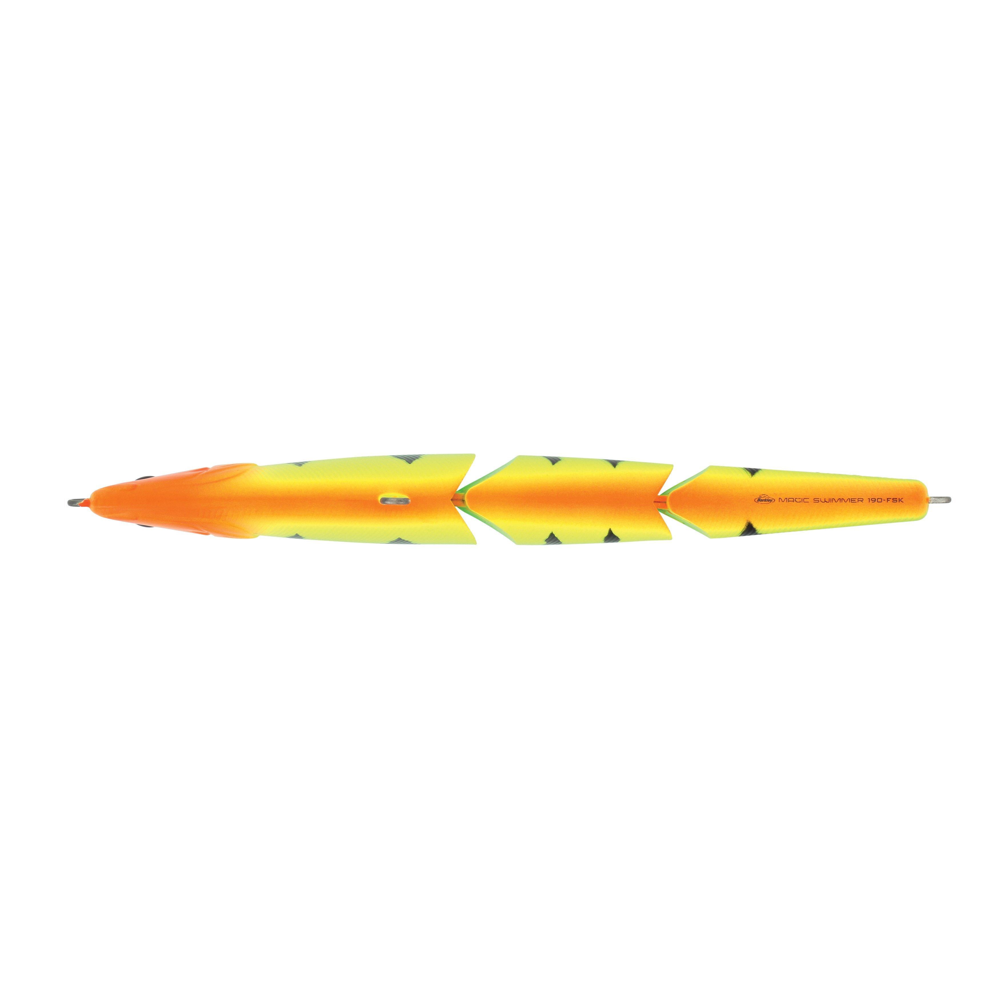 Berkley Magic Swimmer Fishing Lure, 3 3/8 oz, Fire Tiger Gold