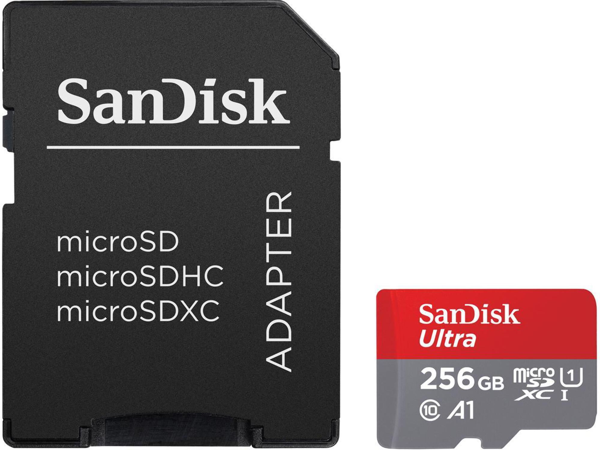 SanDisk 256GB Ultra UHS-I Micro SDXC Flash Memory Card with SD Adapter