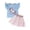 Light Blue, variant on Toddler Girl Outfit Girls Trendy Clothes Short Sleeve T Shirts & Plaid Skirts 2 Piece Outfits Summer Clothes Outfits Size 6-7 Years(Hot Pink, 6-7 Years)