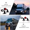 thumbnail image 4 of Shisuyan 1 Paire de Feux de Signalisation Latéraux 12LED Blanc et Rouge pour Remorque Camion, 4 of 8