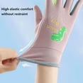thumbnail image 2 of Ettsollp Windproof Gloves 1 Pair Kids Cycling Gloves Water-resistant Cartoon Print Outdoor Thermal Mittens with Fleece Lining Winter Warm Gloves, 2 of 8