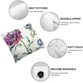 thumbnail image 4 of Acheng Summer Floral Square Pillowcases Home Decor for Bed Set of 2 Elegant Floral Bed Room Decoration White, 4 of 6