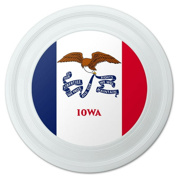 Iowa State Flag Novelty 9" Flying Disc