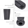 thumbnail image 2 of Shisuyan 8Pcs Table Football Machine Handles Plastic Foosball Table Grip (Black), 2 of 9
