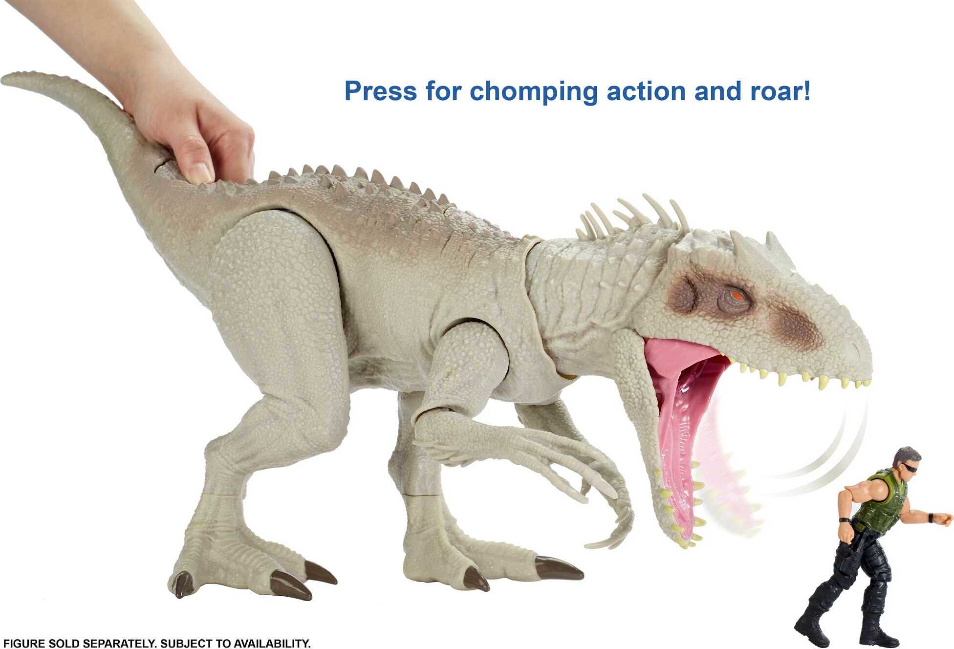 Jurassic World Destroy ‘N Devour Indominus Rex Dinosaur Action Figure with Motion, Sound and Eating Feature, Toy Gift - image 5 of 8