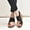Black, variant on Womens Summer Orthopedic Wedge Sandals Toe Separation Shoes Bunion Correction Flat Slipper Casual Buckle Strap Sandals (Black)