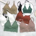 thumbnail image 3 of Bralette corto para mujer Hugo sin costuras verde, 3 of 10