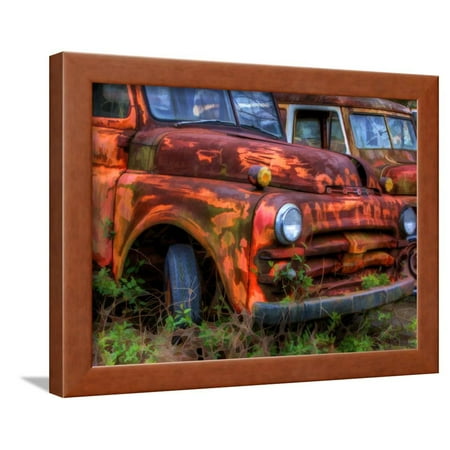Rusty Trucks at Old Car City, Georgia, USA Framed Print Wall Art By Joanne (Best Paint For Rusty Truck Frame)