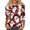 45# Vermilion, variant on Crew Neck Halloween Shirts for Women 3/4 Length Sleeve Fall Tunic Tops Funny Bat,Ghost,Pumpkin Graphic Loose Casual Basic Blouse